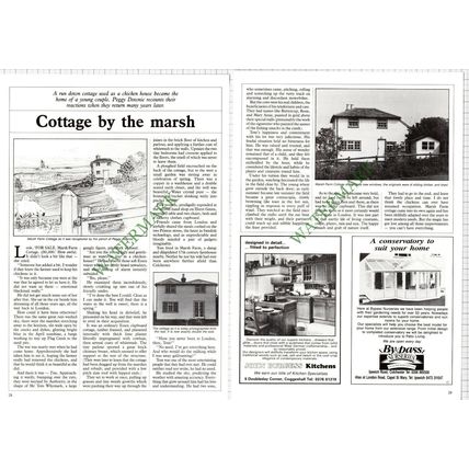9494) Marsh Farm Cottage Tom Whymark Peggy Downie - 1988 Article