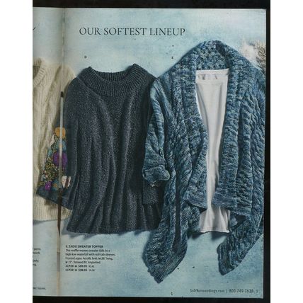 SOFT SURROUNDINGS 2019 WOMEN'S FASHION CATALOG "COZY SWEATERS" great fashion
