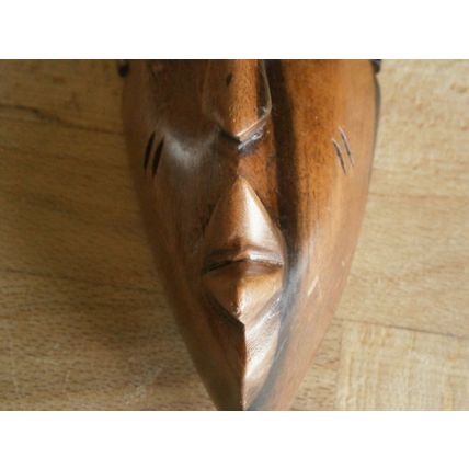 Wooden / Treen Carved Tribal Mask Wall Hanging