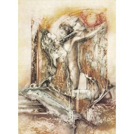 Carmelo de la Pinta les amours legendaires Advertising Postcard unused VGC
