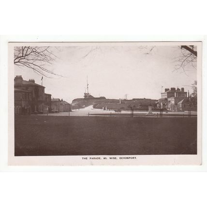 The Parade Mt Mount Wise Devonport Postcard RP Devon