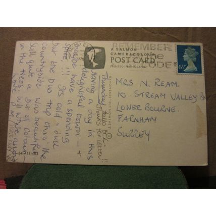 THE PANTILES, TUNBRIDGE WELLS, KENT used postcard by J. Salmon 1976 pm =