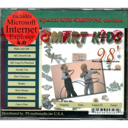 Smart Kids 98 (Ages 2-10) (PC-CD, 1998) for Windows 95/98 - NEW in Jewel Case
