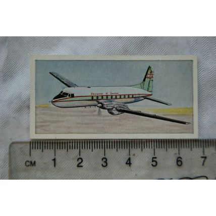 1962 Lyons Tea card Wings Across the World No. 2 Avro 748