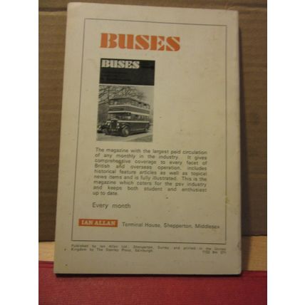 LONDON BUSES spotter's book 1971 used p/b Ian Allan /