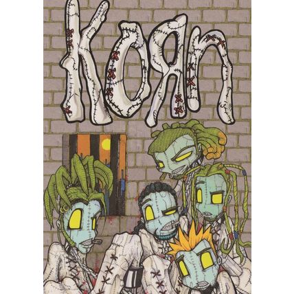 Korn Asylum Heavy Death Metal Group Fantasy Art Postcard