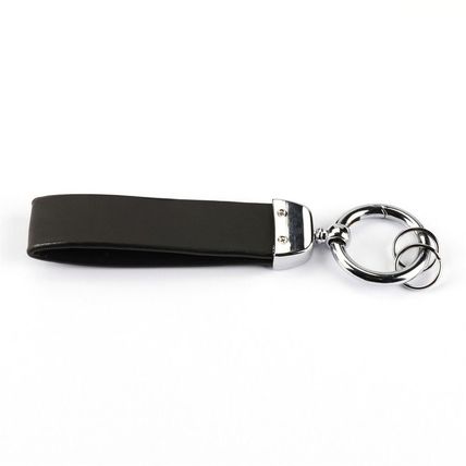 BLACK KEYRING KEYCHAIN VOLKSWAGEN LOGO - BRAND NEW - UK STOCK