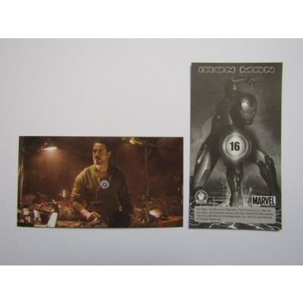 Marvel - Iron Man The Movie 2008 - Preziosi Sticker Drop-down Choice (e18)