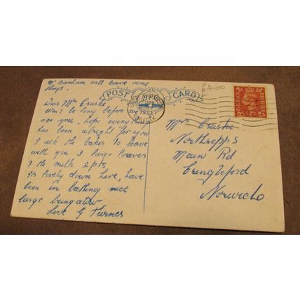 1950s fr postcard - Hemsby Beach scene - Nr Great Yarmouth, Norfolk