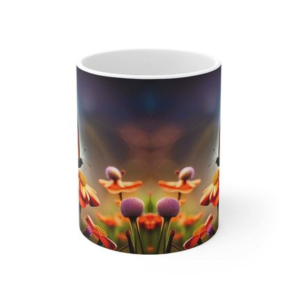 November Topaz Birth Month Colors Fairies & Butterflies #1 Mug 11oz AI Decorativ