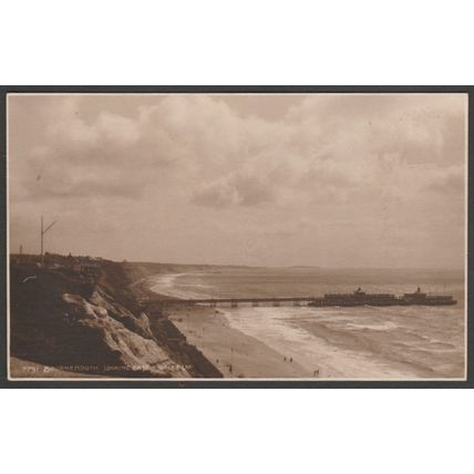 Looking East, Bournemouth, Hampshire, 1923 - Judges RP Postcard