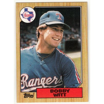 1987 Topps Bobby Witt rookie baseball card #415 - RC