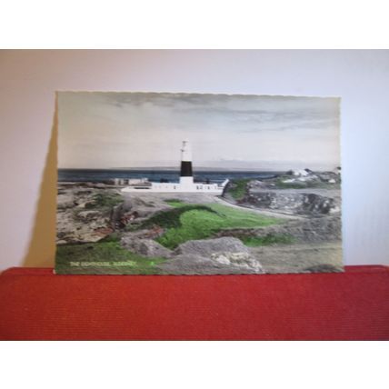 THE LIGHTHOUSE, ALDERNEY, CHANNEL ISLES unused postcard RP=