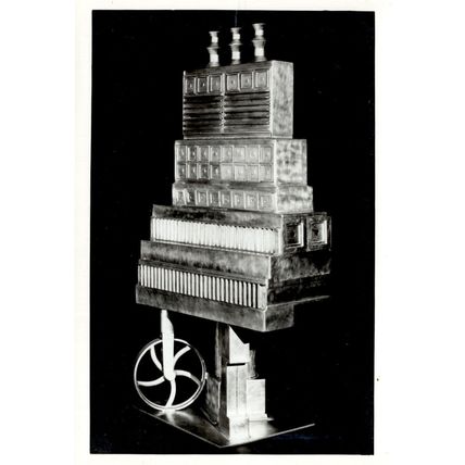 Eduardo Paolozzi The City & The Circle Square Sculpture Real Photo Art Postcard
