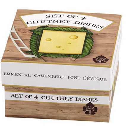 CLARE MACKIE for BIA THE CHEESE BOARD Set of 4 Chutney Dishes 10cm Gift Boxed