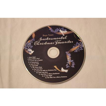 Boys Town 5" CD with Original Paper Cover-INSTRUMENTAL CHRISTMAS FAVORITES