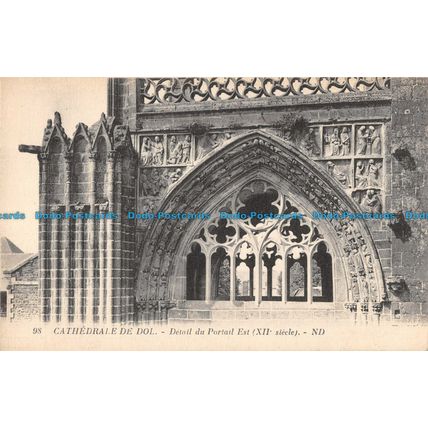 R093935 Cathedrale de Dol. Detail du Portail Est. ND. No 98