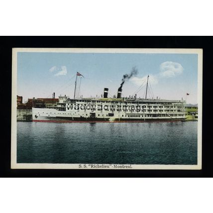 f2077 - Canadian Ferry - Richelieu - postcard