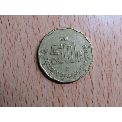 Mexico 1995 50 Centavos Coin