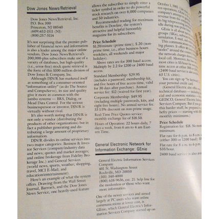 Online Access Magazine September/October 1987 - Buyer's Guide...; Financial Info