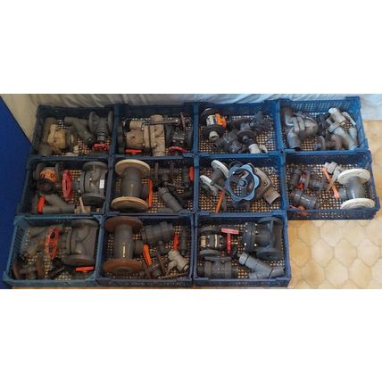 54 PLASTIC PLUMBING VALVES. VARIOUS TYPES & SIZES. WHICH ENTREPRENEURIAL'S AWAKE