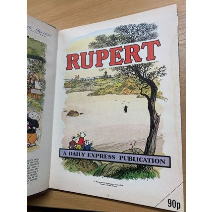 1976 RUPERT BEAR ANNUAL UK VINTAGE HARDBACK BOOK (P3) ref:emma