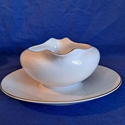 KAYSONS Fine China GOLDEN RHAPSODY GRAVY BOAT & Underplate Bowl Plate Japan 1961