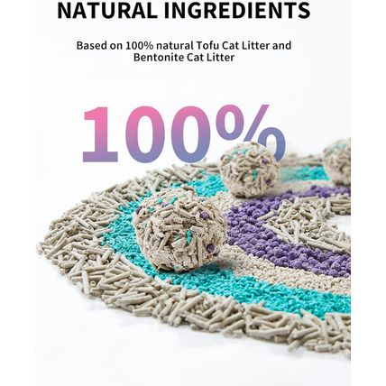 PETKIT Mixed Cat Litter Fast Clumping,Flushable,Ultra Absorbent, 100% Natural In