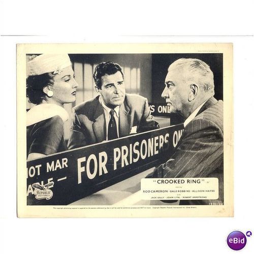 CROOKED RING Rod Cameron, Gale Robbins 1956 F-O-H Stills Set (8)