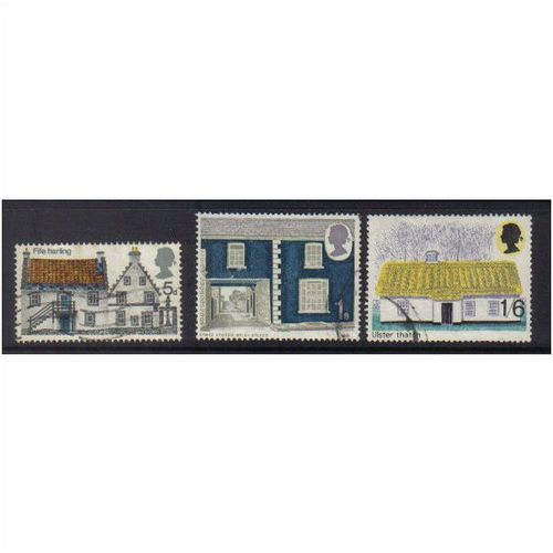 1970 GB RURAL ARCHITECTURE SET F/U SG 815-818