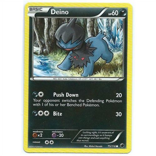 Pokemon Black & White Plasma Freeze - #75/116 - Deino