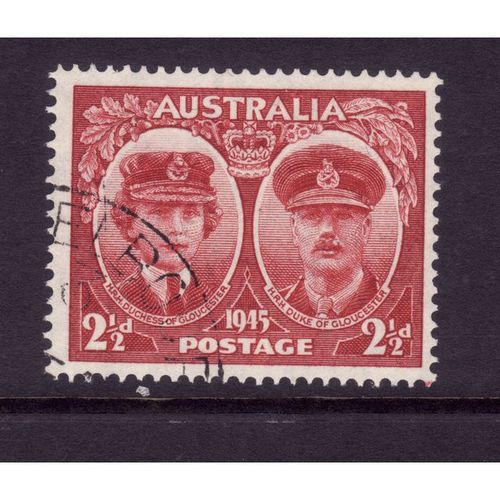 AUSTRALIA 1945 SG 209 2 1/2d LAKE ARRIVAL FINE USED#2