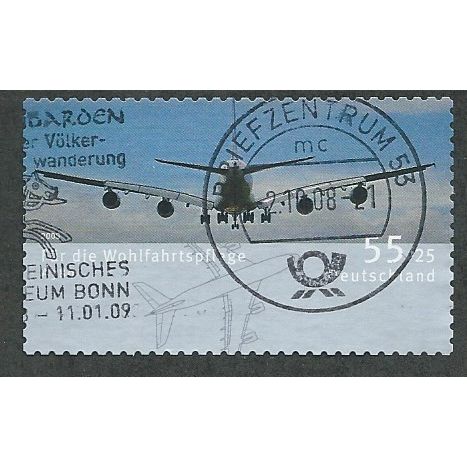 GER 2008 €0.55+ 25(S/A) 'AIRCRAFT' FINE USED (EBID48-421)