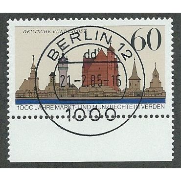 GER 1985 60pf '1000TH ANN OF RIGHTS IN VERDEN' FINE USED (EBID49-402)