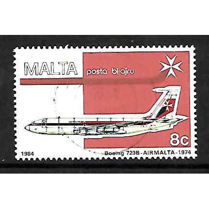 MALTA 1984 AIR 8c BOEING SG 730 FINE USED