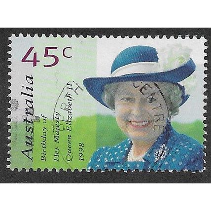 AUS 1998 45c 'QUEENS BIRTHDAY' FINE USED (EBID68-285)