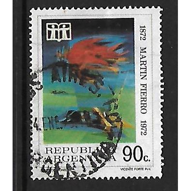 ARGENTINA REP 1972 MARTIN FIERRO 90c SPIRIT OF THE GAUCHO SG1409 FINE USED#2