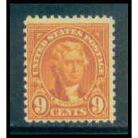 641 9c Thomas Jefferson Barely Clears MNH Q1804