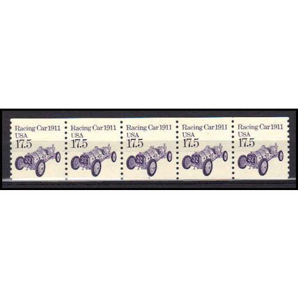 2262 17.5c Race Car Fine MNH Dry Gum PNC 1/5 X0942