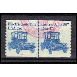Used 1906 17c Electric Auto Very Fine CNP Left 2 PA0464
