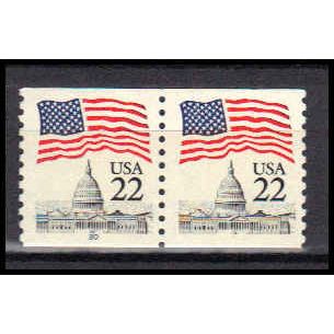 2115a 22c U.S. Flag Very Fine MNH CNP Left 20 PA0619
