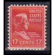 822 17c Andrew Johnson Fine MNH B0898