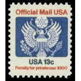 O129 13c Eagle Fine MNH G0594