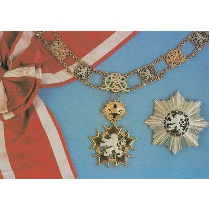 Czechoslovakia Order Of The White Lion Soviet Medal Museum Postcard