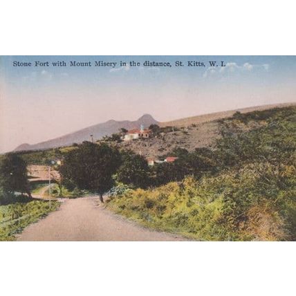 Stone Fort Mount Misery Wisconsin USA Vintage Postcard