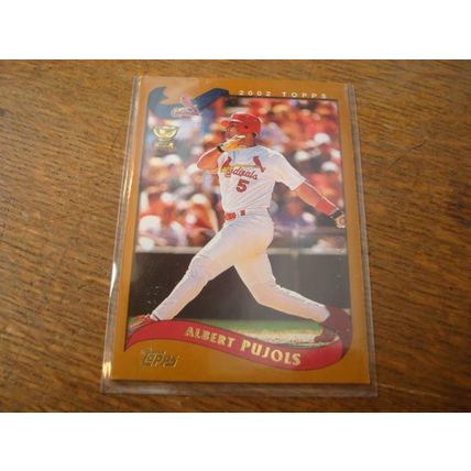 2002 Topps, Rookie Cup, ALBERT PUJOLS, Error, Polanco on Back