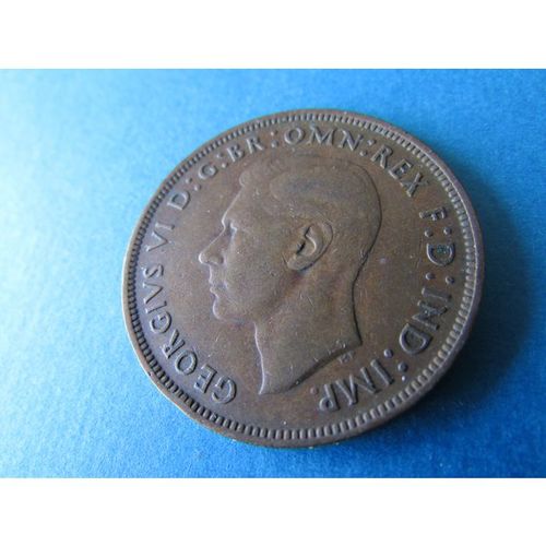 1944 GEORGE VI ONE PENNY - COIN - 2 FREE POST. AS