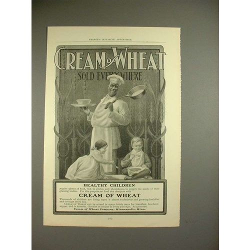 1902 Cream of Wheat Cereal Ad w/ Rastus!