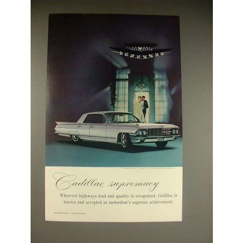 1961 Cadillac Sedan de Ville Car Ad - Supremacy!