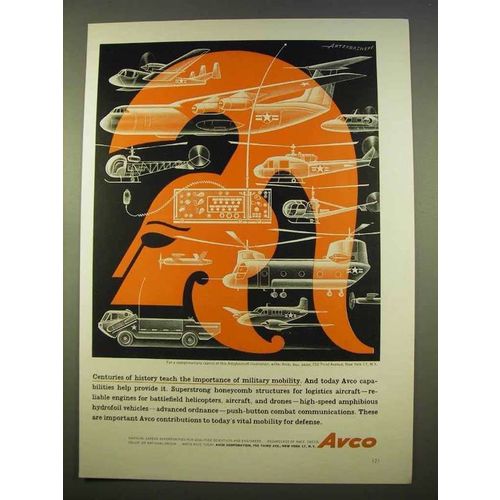 1963 Avco Ad - Artzybasheff Art - Military Mobility